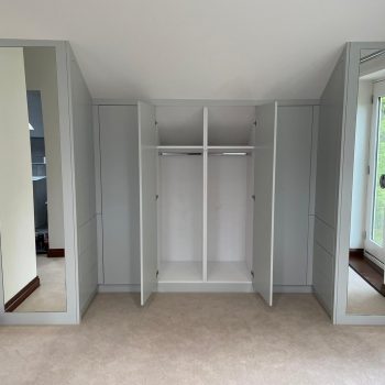 Wardrobes fitted into loft room to maximise storage space fitted in Harlow Essex