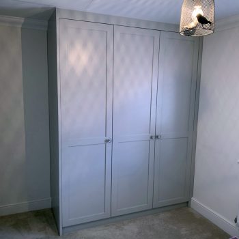 Wardrobes with square edged shaker style doors